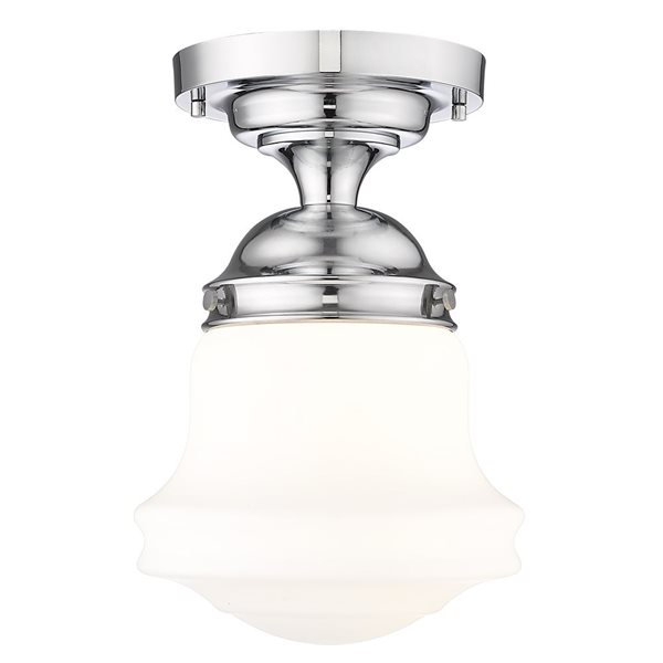 Z-Lite Vaughn 1 Light Chrome Flush Mount