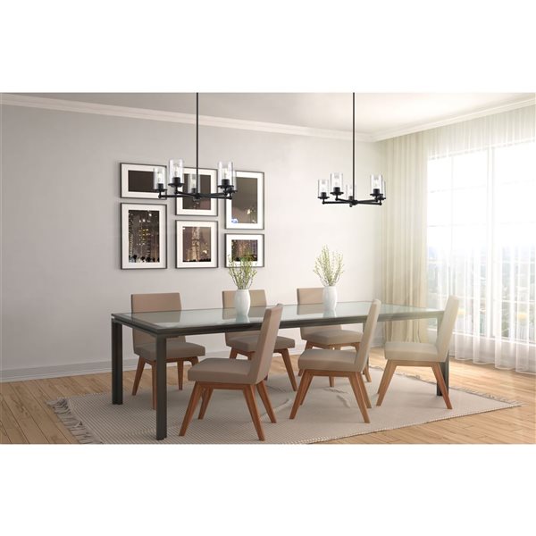 Z-Lite Thayer 5 Light Matte Black Chandelier