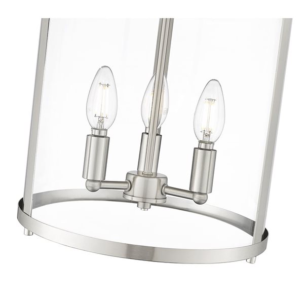 専用ページ②fitelite Z-Lite Thayer 3 Light Brushed Nickel Flush Mount 742F13-BN | RONA