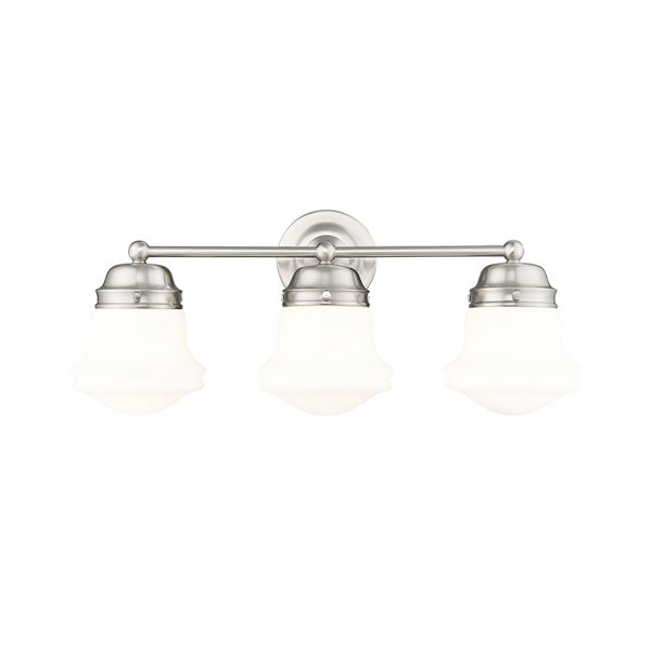 Z-Lite Vaughn 3 Light Brushed Nickel Vanity Light