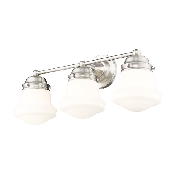 Z-Lite Vaughn 3 Light Brushed Nickel Vanity Light