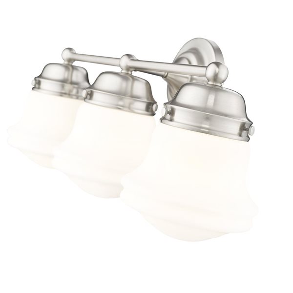 Z-Lite Vaughn 3 Light Brushed Nickel Vanity Light