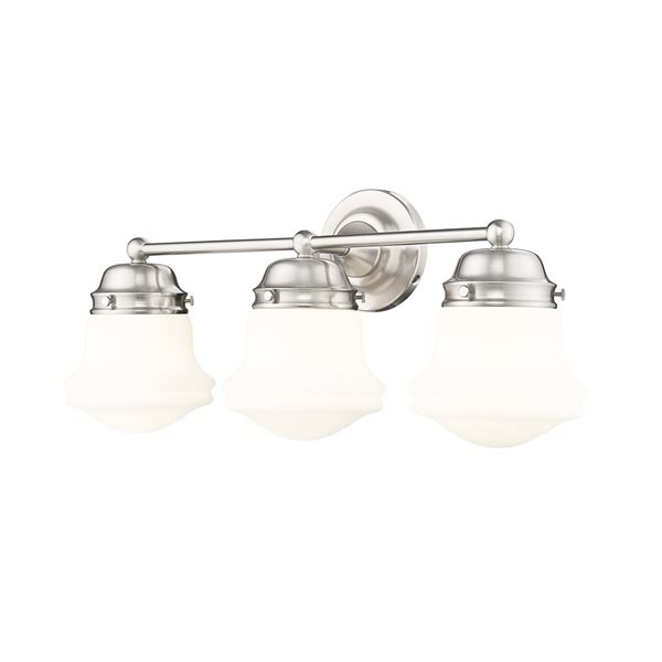 Z-Lite Vaughn 3 Light Brushed Nickel Vanity Light