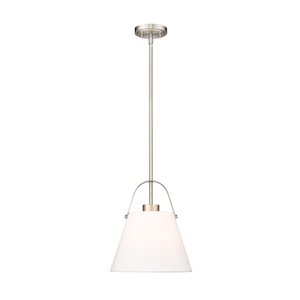 Z-Lite Z-Studio 1 Light Brushed Nickel Pendant