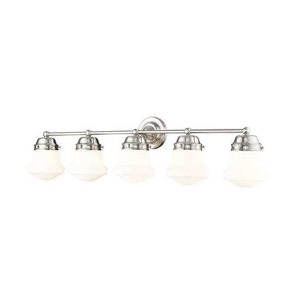 Z-Lite Vaughn 5 Light Brushed Nickel Vanity Light