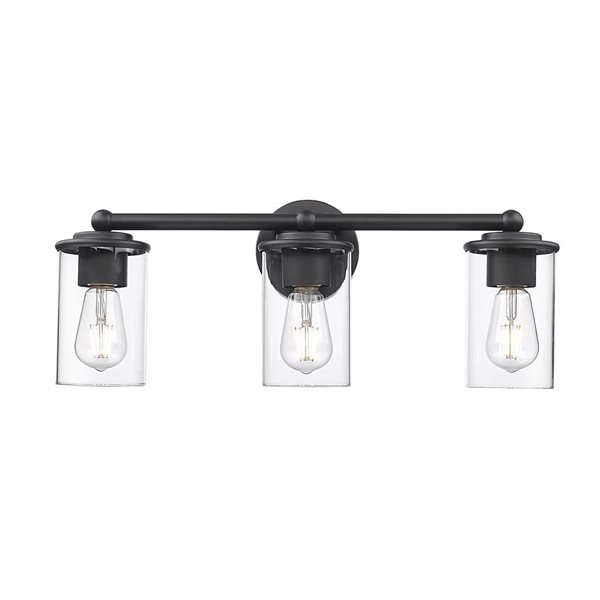 Z-Lite Thayer 3 Light Matte Black Vanity Light