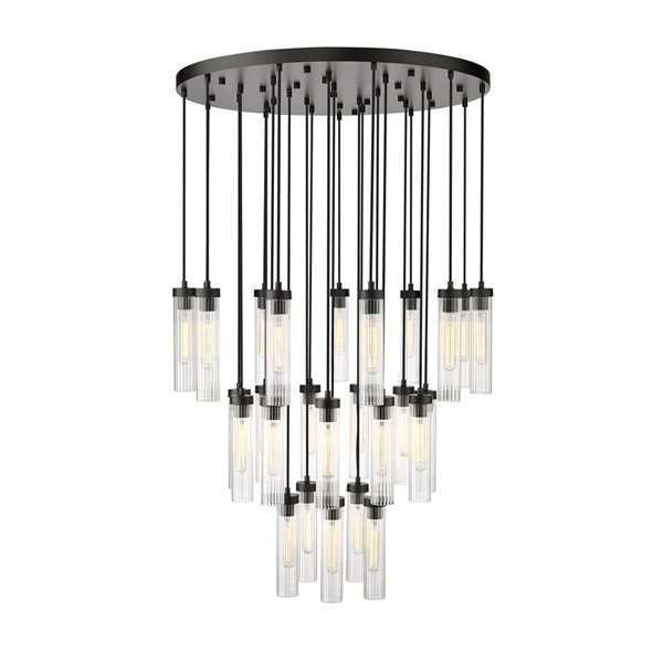 Z-Lite Beau 27 Light Matte Black Chandelier