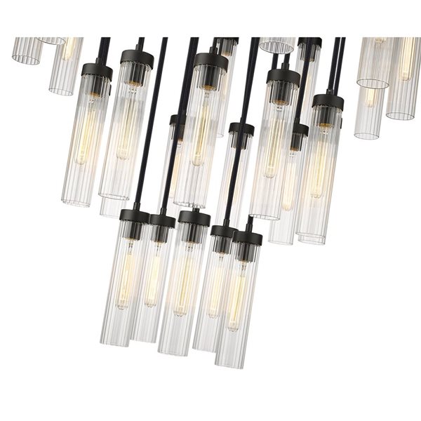 Z-Lite Beau 27 Light Matte Black Chandelier