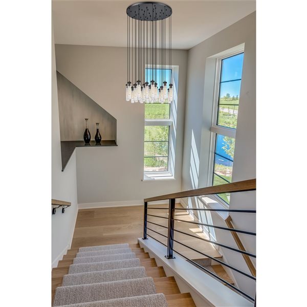 Z-Lite Beau 27 Light Matte Black Chandelier