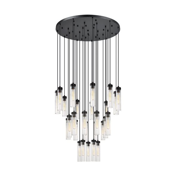 Z-Lite Beau 27 Light Matte Black Chandelier