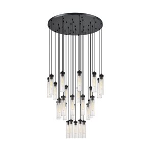 Z-Lite Beau 27 Light Matte Black Chandelier