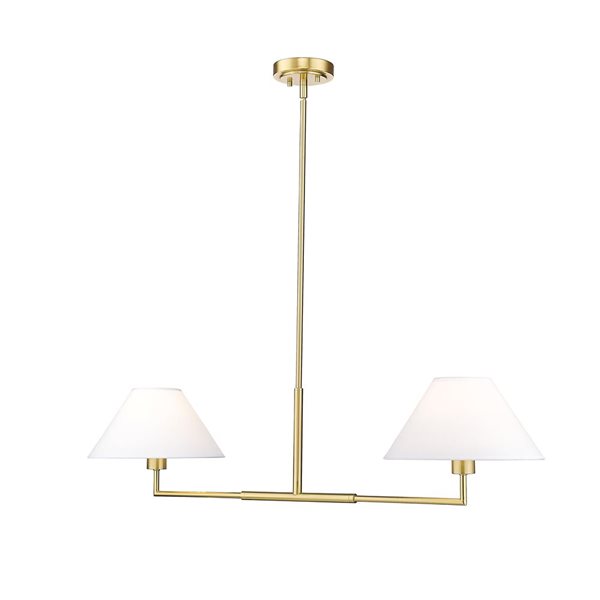 Z-Lite Leila 2 Light Luxe Gold Chandelier