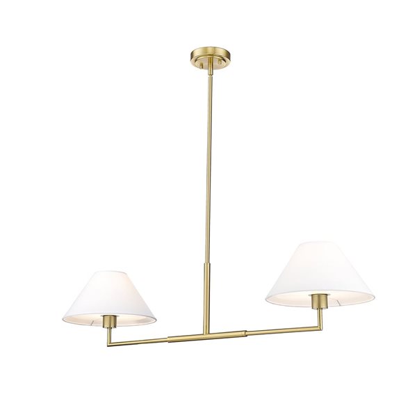 Z-Lite Leila 2 Light Luxe Gold Chandelier