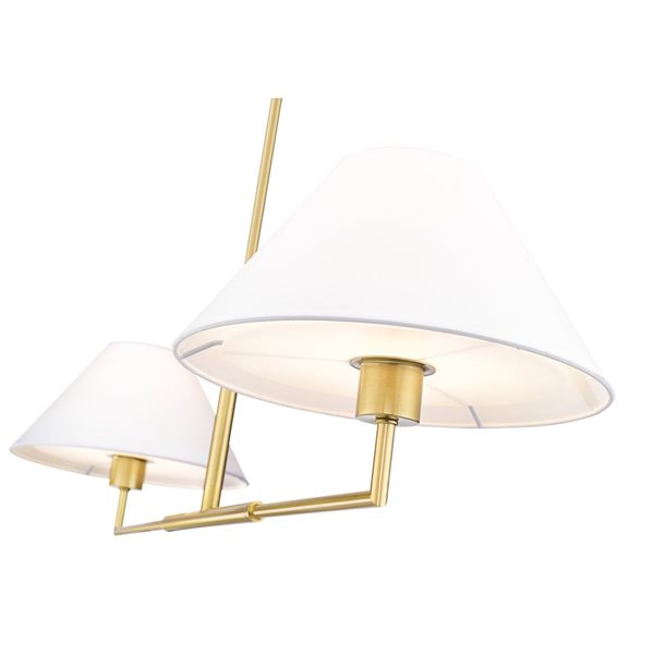 Z-Lite Leila 2 Light Luxe Gold Chandelier