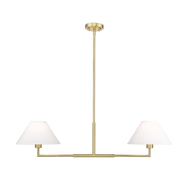 Z-Lite Leila 2 Light Luxe Gold Chandelier