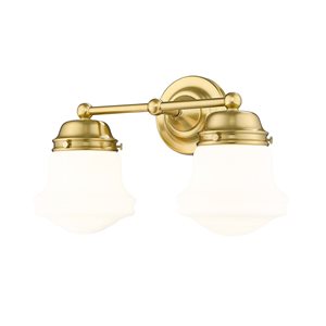 Z-Lite Vaughn 2 Light Luxe Gold Vanity Light