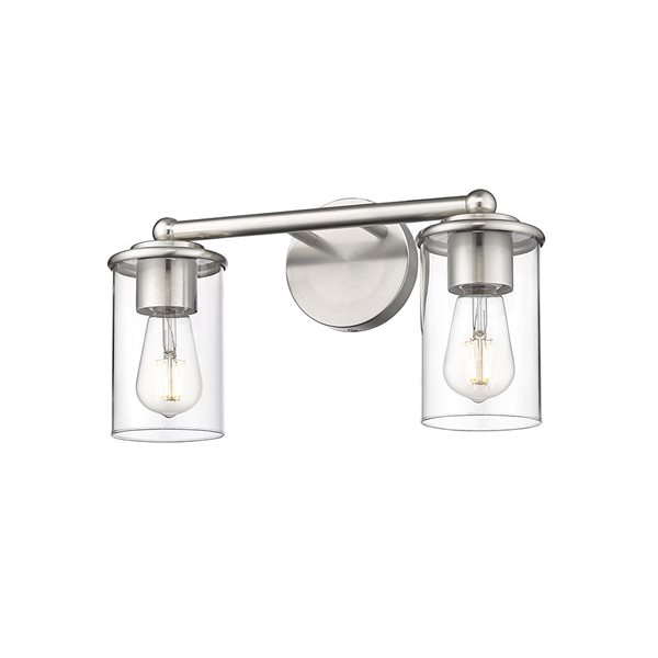 Z-Lite Thayer 2 Light Brushed Nickel Vanity Light