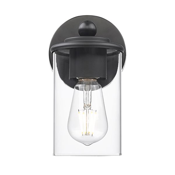 Z-Lite Thayer 1 Light Matte Black Vanity