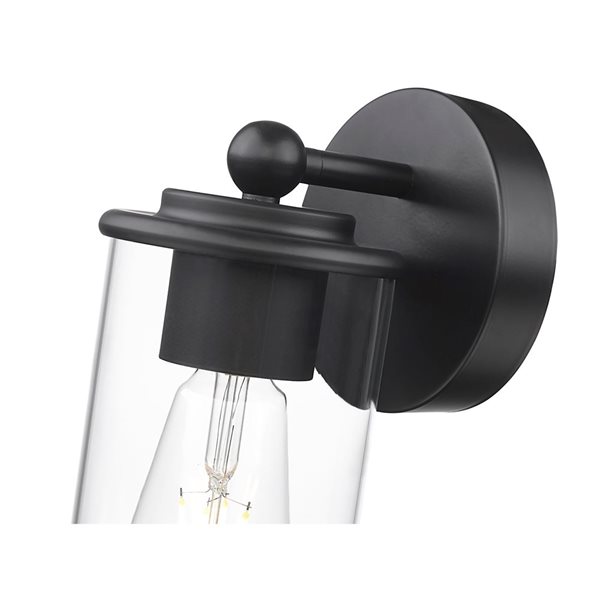 Z-Lite Thayer 1 Light Matte Black Vanity