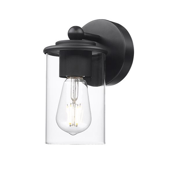 Z-Lite Thayer 1 Light Matte Black Vanity