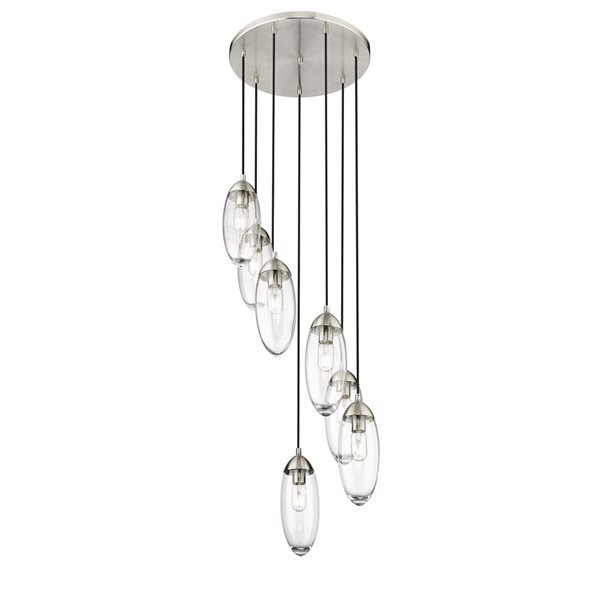 Z-Lite Arden 7 Light Brushed Nickel Chandelier