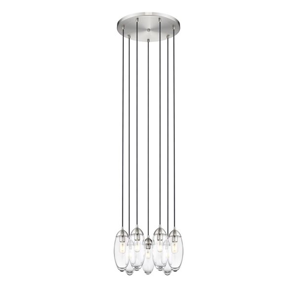 Z-Lite Arden 7 Light Brushed Nickel Chandelier