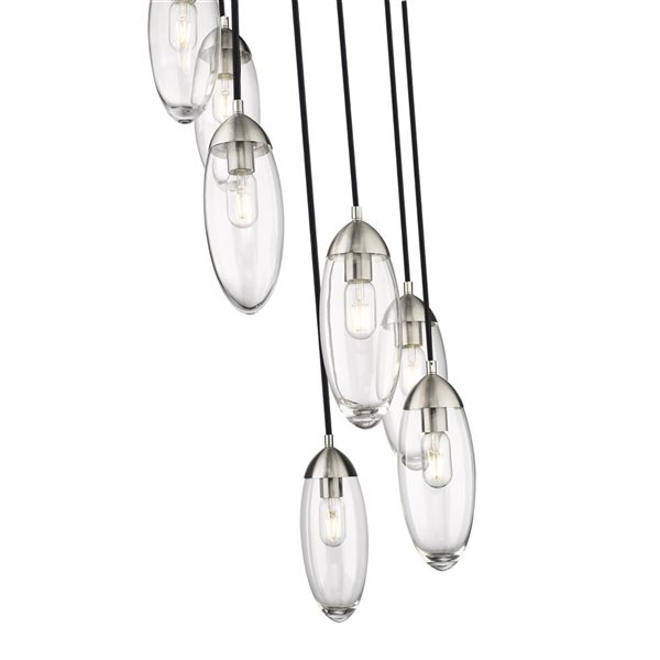 Z-Lite Arden 7 Light Brushed Nickel Chandelier