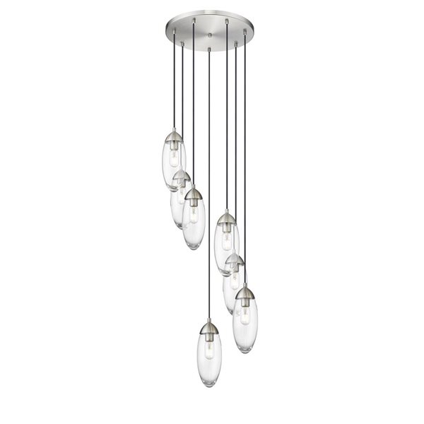 Z-Lite Arden 7 Light Brushed Nickel Chandelier