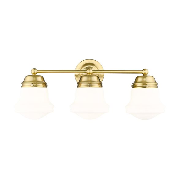 Z-Lite Vaughn 3 Light Luxe Gold Vanity Light