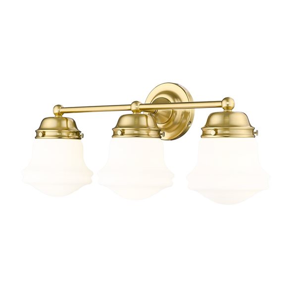 Z-Lite Vaughn 3 Light Luxe Gold Vanity Light