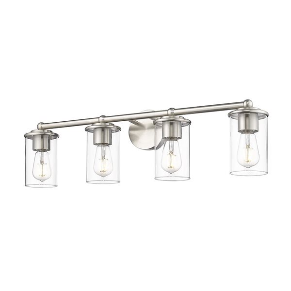 Z-Lite Thayer 4 Light Brushed Nickel Vanity Light 742-4V-BN