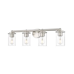 Z-Lite Thayer 4 Light Brushed Nickel Vanity Light
