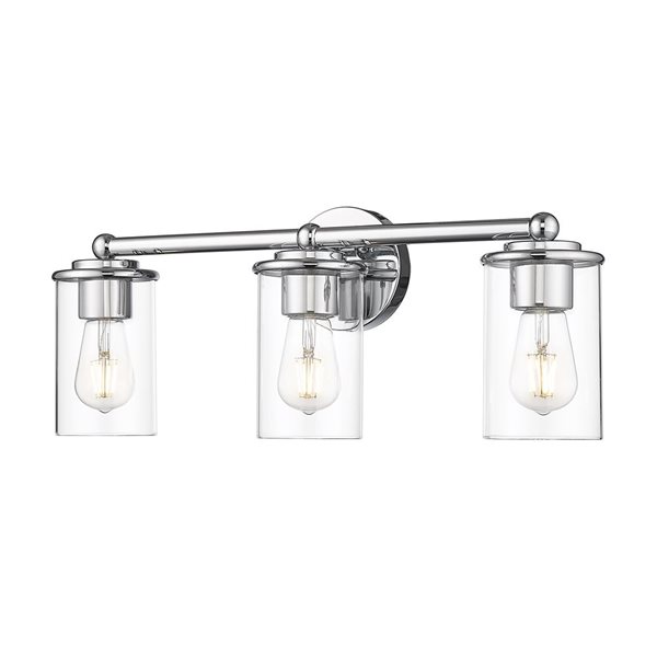 Z-Lite Thayer 3 Light Chrome Vanity Light