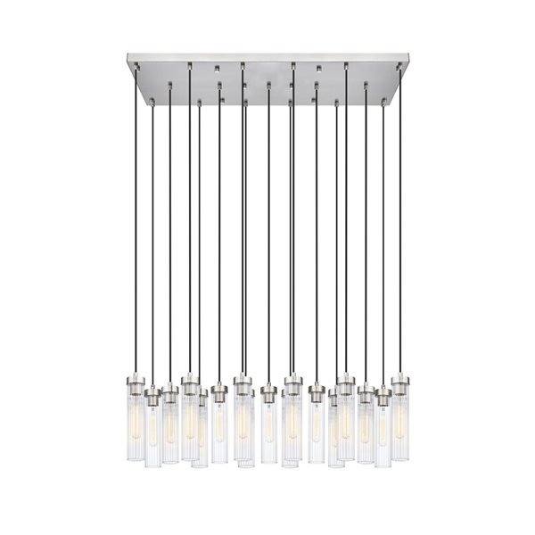 Z-Lite Beau 17 Light Brushed Nickel Linear Chandelier