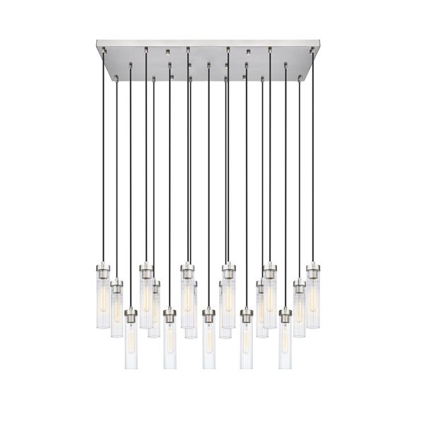 Z-Lite Beau 17 Light Brushed Nickel Linear Chandelier