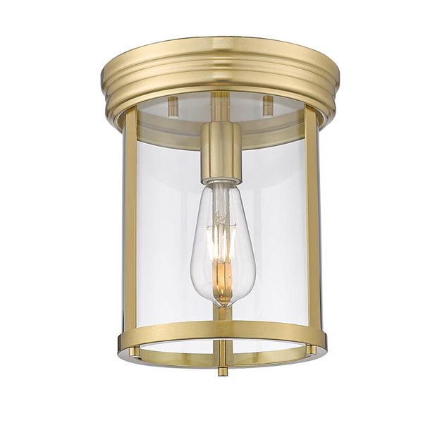 Z-Lite Thayer 1 Light Luxe Gold Flush Mount