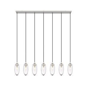 Z-Lite Arden 7 Light Brushed Nickel Linear Chandelier