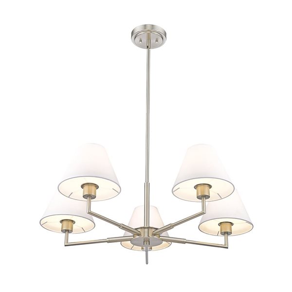 Z-Lite Leila 5 Light Brushed Nickel Chandelier