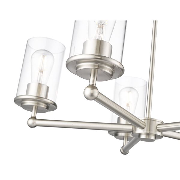 Z-Lite Thayer 5 Light Brushed Nickel Chandelier