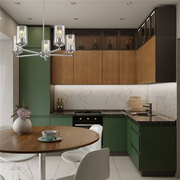 Z-Lite Thayer 5 Light Brushed Nickel Chandelier