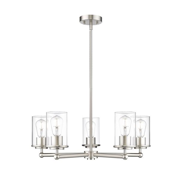 Z-Lite Thayer 5 Light Brushed Nickel Chandelier