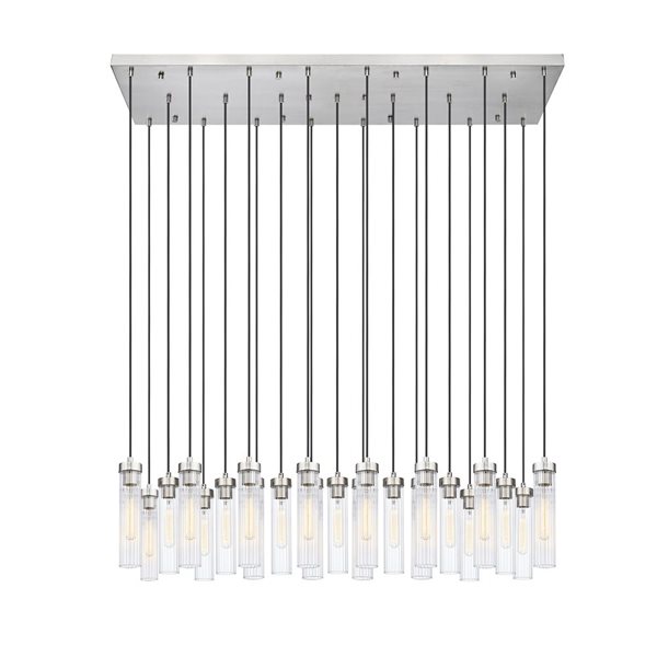 Z-Lite Beau 23 Light Brushed Nickel Linear Chandelier