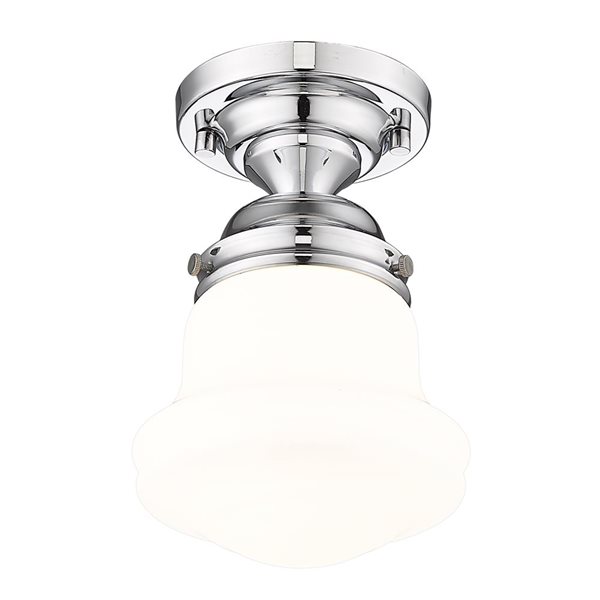 Z-Lite Vaughn 1 Light Chrome Flush Mount