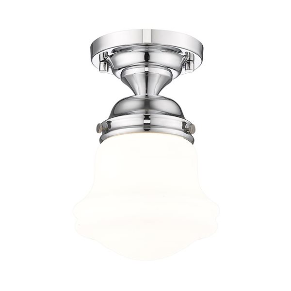 Z-Lite Vaughn 1 Light Chrome Flush Mount