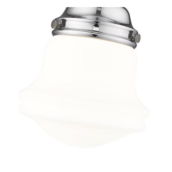 Z-Lite Vaughn 1 Light Chrome Flush Mount