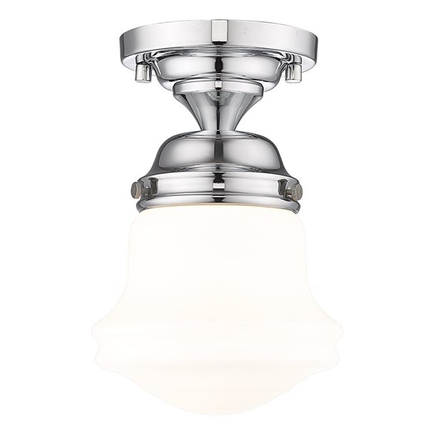 Z-Lite Vaughn 1 Light Chrome Flush Mount