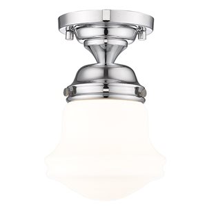 Z-Lite Vaughn 1 Light Chrome Flush Mount