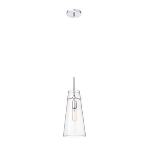 Z-Lite Kira Chrome 1-Light Cylinder Pendant Light