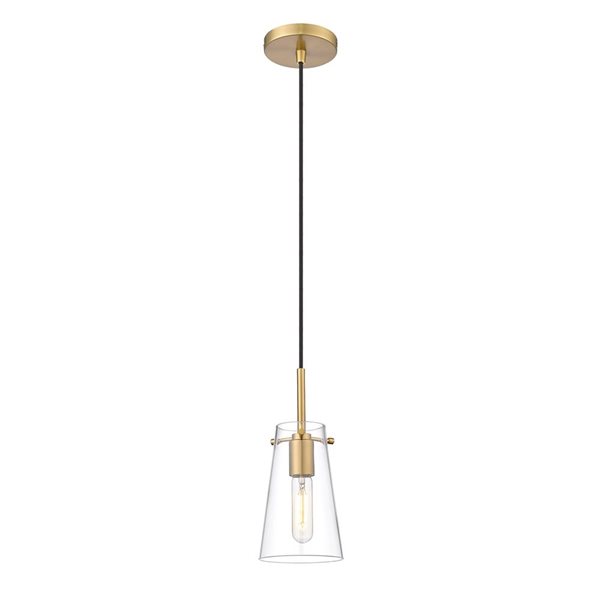 Z-Lite Kira Modern Gold 1-Light Cylinder Pendant Light