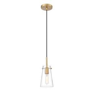 Z-Lite Kira Modern Gold 1-Light Cylinder Pendant Light